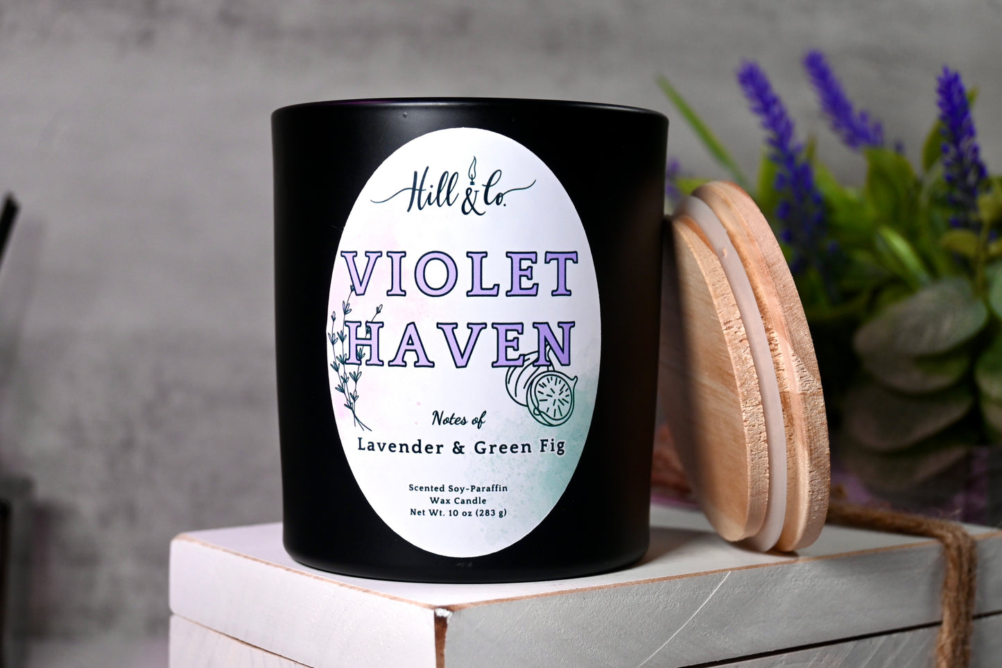 Violet Haven | 10 oz. Hand-Poured 2-Wick Candle